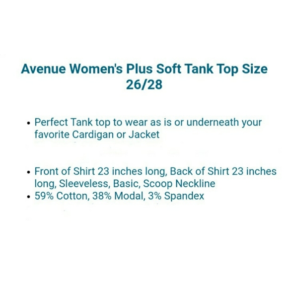 NWT Avenue Copper Red YourTank Tank top Plus Size 26/28 - Picture 3 of 4